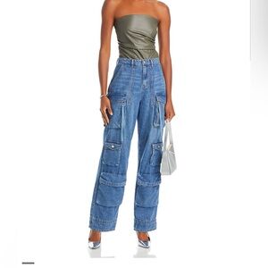BLANKNYC Womens Cargo Denim Joggers